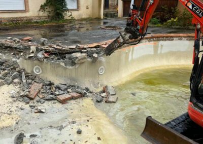 Travaux de démolition